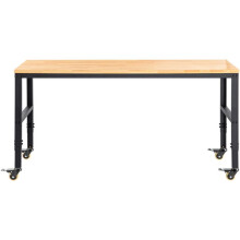Höhenverstellbarer Tisch - DUOKU - O6120L - 155 x 51 cm - Tragfähigkeit 720 kg - Drehbare Rollen