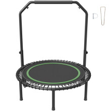 Mini-Trampolin flexibel 40 po-Duoku-Fitness-Trampolin-Maximales Gewicht 150 kg-Verstellbarer Schaumstoffgriff-4 Höhenstufen