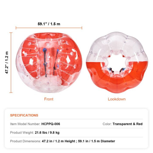Luftballon - DUOKU - HCPPQ-006 - PVC 0,8 mm - 1,5 m Durchmesser - 1,2 m Höhe 1