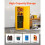 Armadio di Sicurezza - DUOKU - SS-23GAL - 87 L - Giallo - Resistente al Fuoco 4