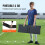 Planche de Rebond - DUOKU - 45"X13" - Portable - 2 Angles Réglables - HDPE 5