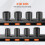 Impact Socket Set-Duoku-for Axle Nuts-3/4" Drive-6 Point-8 Pieces-Socket Set-for Spindle Nuts 2