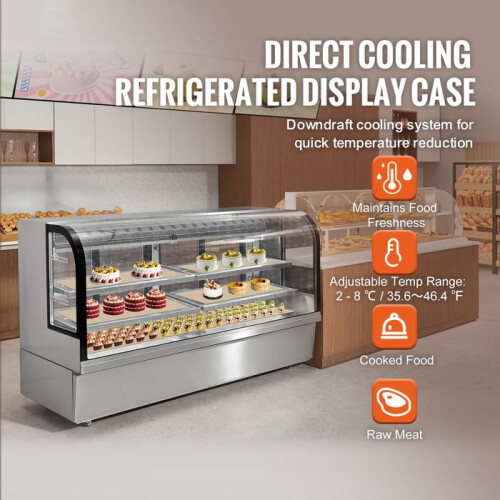 Koelkast Vitrine - DUOKU - GN-2000R2 - 32 Cu.Ft. - 4 Planken - RVS 2