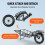 Reboque de Bicicleta - DUOKU - CT906 - Capacidade 70 lb - Rodas de 20 polegadas - Aço carbono 6