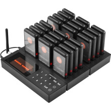 Système de Téléavertisseur Sans Fil pour Restaurant-Duoku-24 Sous-Verres d'appel pour la Mise en File d'attente des Clients