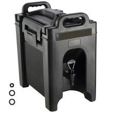 Distributeur de Boissons - DUOKU - 2,5 Gallons - Qualité Alimentaire - Isolant PU - Robinet à Deux Étages