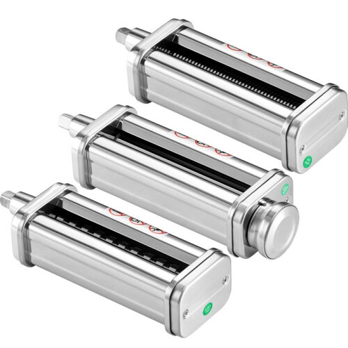 Pastamaker - DUOKU - ZA-NTK16 - Set van 3 - Roestvrij staal - Compatibel met KitchenAid mixer