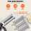 Pastamaker - DUOKU - ZA-NTK16 - Set van 3 - Roestvrij staal - Compatibel met KitchenAid mixer 6