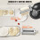 Pastamaker - DUOKU - ZA-NTK16 - Set van 3 - Roestvrij staal - Compatibel met KitchenAid mixer 5
