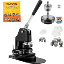 Máquina para Fabricar Botones-Duoku-Kit de Troquelado de Insignias de 1" y 2,25"-Incluye 500 Piezas de Botones