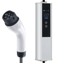 Chargeur Portable EV Type 2-Duoku-32 A 7,36 kW/22 kW-Chargeur de Véhicule Électrique-avec Câble de 7,5 m-Prise CEE 32