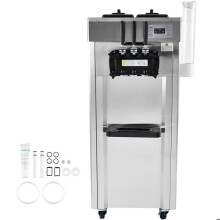 Sorveteira Comercial - DUOKU - CKX300PRO-A19 - 21-31 L/H - Aço Inoxidável - Painel LED