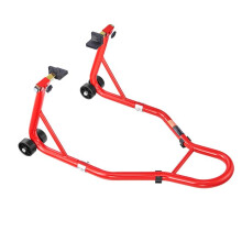 Achterwiel Steun 385,6 kg-Duoku-Motorsteun met U en L Vork-Verstelbare Swingarm, voor Reparatie en Montage, Rood