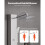 Douchekolom - DUOKU - 7002FL - Regeneffect Handdouche - Geborsteld RVS - Hoge Druk 5
