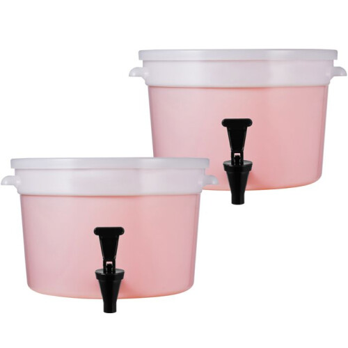 Distributore di Bevande - DUOKU - 3 Galloni - Set di 2 - Plastica - Rubinetto e Coperchio