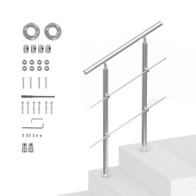 Rampa per scale - DUOKU - 31,5 po - Acciaio Inossidabile - Kit con 2 Barre - Installazione Inclusa