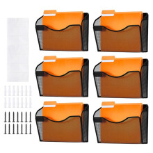 Soporte de Pared para Archivos-Duoku-6 Piezas con 1 Bolsa-Soporte de Pared para Revistas, Correo, Papeles y Documentos