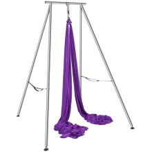 Marco y Hamaca de Yoga Aéreo - DUOKU - HM-559P12 - Soporte Profesional - Violeta - 250 kg