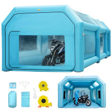 Cabine de Pintura Inflável Portátil-Duoku-Cabine de Pintura Inflável-com Sistema de Filtração de Ar e 2 Ventiladores