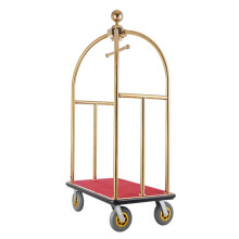 Gepäckwagen - DUOKU - Modell X-109 - Tragfähigkeit 680 kg - Edelstahl - Roter Teppich