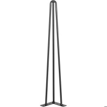 Pieds de Table en Épingle à Cheveux - DUOKU - 45,7 cm - Lot de 4 - Acier au Carbone - Noir