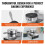 Wafelijzer - DUOKU - HT-1 - 1230 W - RVS - Antiaanbak - Temperatuurregeling 6