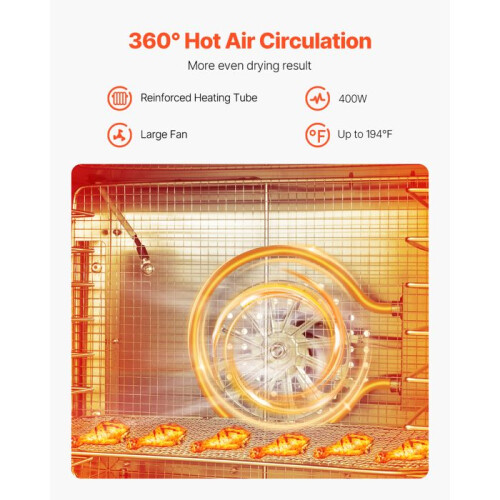 Lebensmittel-Dehydrator - DUOKU - H8 - 8 Ebenen - 400 W - Einstellbare Temperatur 2