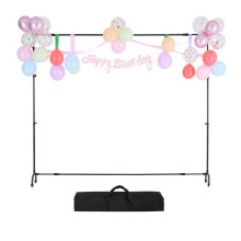 Soporte de Tela de Fondo - DUOKU - 7 x 10 pies - Ajustable - Con Ruedas - Acero al Carbono Q195