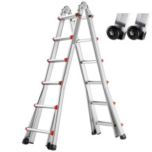 Teleskopleiter - DUOKU - 20 ft - Aluminium - Zusammenklappbar - Multifunktional