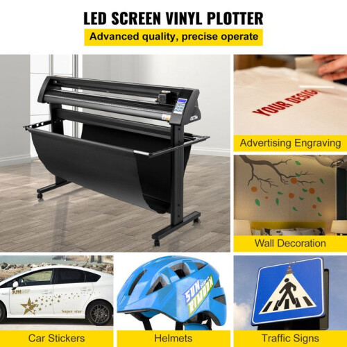 Cortadora de Vinil - DUOKU - Plotter KH-1350A - Tela LED - Compatível com SignCut - 1260 mm máx. 2