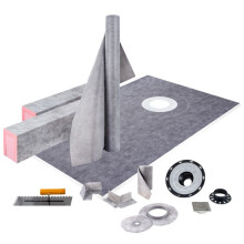 Conjunto de Bordes de Ducha - DUOKU - 38"x60" - Brida en ABS - Rejilla de Acero Inoxidable - Ducha