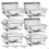 Rechaud Retangular - DUOKU - HZ-433 - 6 Peças - 8,6 L - Aço Inoxidável 1