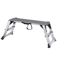 Hockerleiter - DUOKU - SW-WP003 - Tragfähigkeit 200 kg - Klappbar aus Aluminium - Rutschfeste Füße
