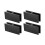 Balustradehouders - DUOKU - YSBLJ01 - Set van 4 - RVS 304 - Glas 8-12 mm 1