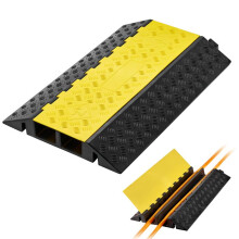 Kabelbeschermingsrampe - DUOKU - DRX-R2-1 - 2 Kanalen 100 x 75 mm - Laadcapaciteit 9 979 kg - Rubber PVC