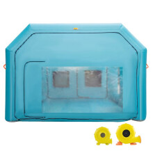 Lackierkabine - DUOKU - 7 x 4 x 2,5 m - Aufblasbares Zelt - Ventilatoren inklusive - Gelegentliche Nutzung