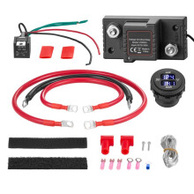 Spanningsgevoelige relaiskit-Duoku-12 V 80 A met Slimme Accu-isolator VSR, Handmatige en Automatische Functionaliteit