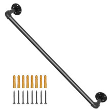 Rampa di scala - DUOKU - 3 piedi - Acciaio al Carbonio - Capacità 200 kg - Supporto Murale Nero