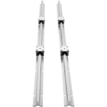 Conjunto de Rieles de Guiado Lineales-Duoku-SBR20 1000 mm-2 Rieles 39,4 in y 4 Bloques Deslizantes-para Routers CNC