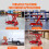 Carrinho de Mesa Elevatória Hidráulica-Duoku-Levantamento de 28,5 polegadas-Vermelho-para uma Manuseio Eficiente de Materiais 2