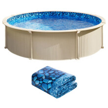 Rivestimento per Piscina - DUOKU - 21 Piedi - Vinile Standard - Rotondo - 48 a 54 Pollici