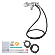 Bomba de Transferência de Combustível 57 L/min em Ferro Fundido 12 V CC-Duoku-1/3 HP-com Pistola Manual-Tubo de Descarga