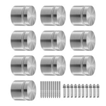 Supporti per Balustrade - DUOKU - Set di 10 - Vetro Temperato 8-16 mm - Acciaio Inossidabile 316 - Grigio