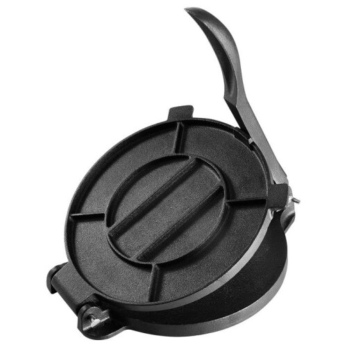 Prensa para Tortilla - DUOKU - HES250 - Ferro pré-temperado - 25 cm (10") - 100 papéis sulfurizados