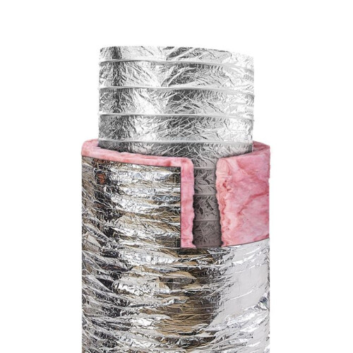 Duto de Ventilação - DUOKU - Modelo OW158 - Flexível Isolado - 152,4 mm - Comprimento 7,62 m