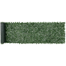Clôture de Confidentialité - DUOKU - Lierre Artificiel - 1 x 4 m - Écran Mural Vert - Tissu Maillé