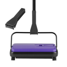 Balai Mécanique-Duoku-avec Largeur Balayage de 170 mm-Conçu pour les Sols et Tapis-Doté d'un Bac à Poussière 300 mL Facile à Vider