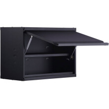 Aufbewahrungssschrank - DUOKU - Metall - Tragfähigkeit 240 lbs - 2 verstellbare Regale - Lackstahl
