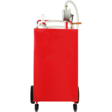 Brandstoftank-Duoku-30 gallons-Brandstofopslagtank-met 4 Wielen en Handpomp-Rood