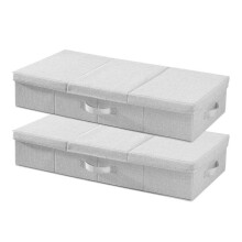 Conjunto de 2 Sacos de Armazenamento Sob a Cama 48 L-Duoku-Organizadores de Calçados 80,5x40,5x15,5 cm-Caixas de Armazenamento para Roupas